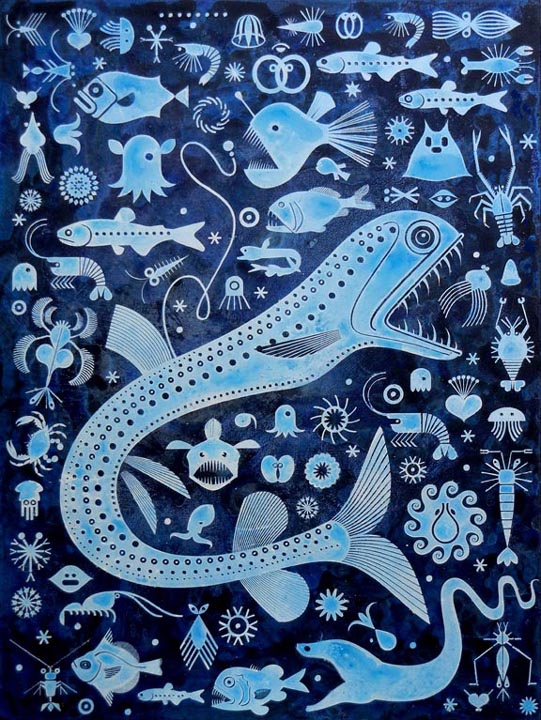 Scott Partridge - painting - the abyssal zone 3