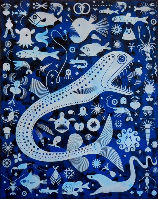 Scott Partridge - painting - the abyssal zone 4