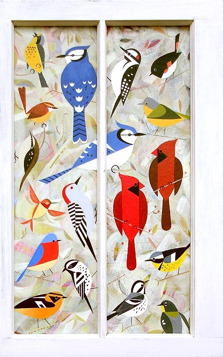 Scott Partridge painting - bird window 2