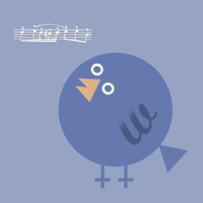 Scott Partridge - illustration - singing bluebird