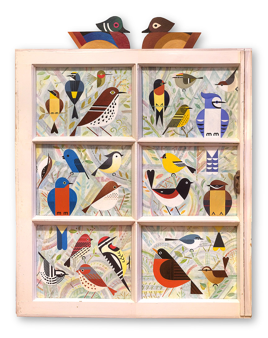 Scott Partridge - painting - bird window 10