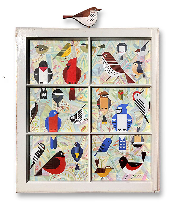 Scott Partridge - painting - bird window 9