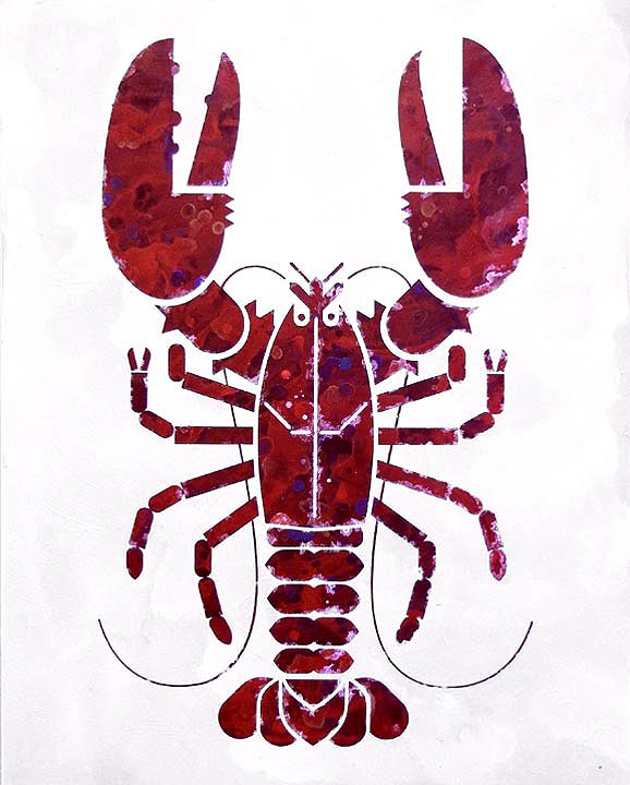 Scott Partridge - painting - lobster