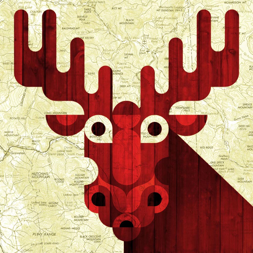 Scott Partridge - illustration - moose head