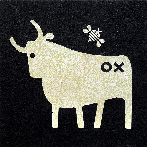 Scott Partridge - painting - ox