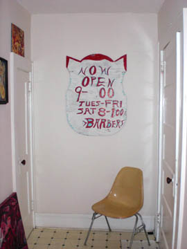 hand painted sign