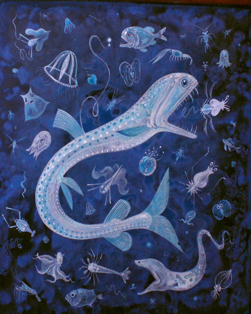 deep sea life painting