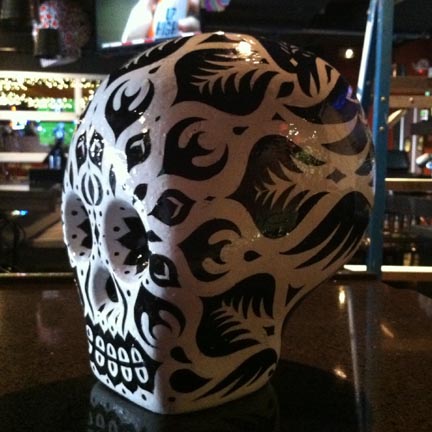 scott partridge - day of the dead skull - el camino restaurant