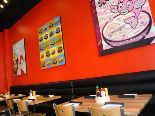 Scott Partridge - custom art for The Cowfish restaurant - Installation View