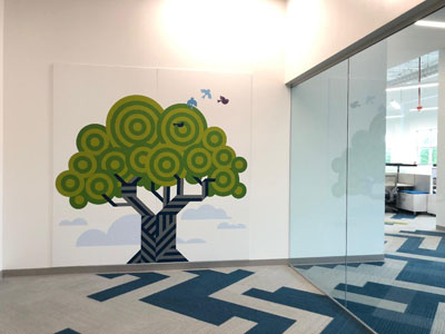 bluebird bio mural - scott partridge - design