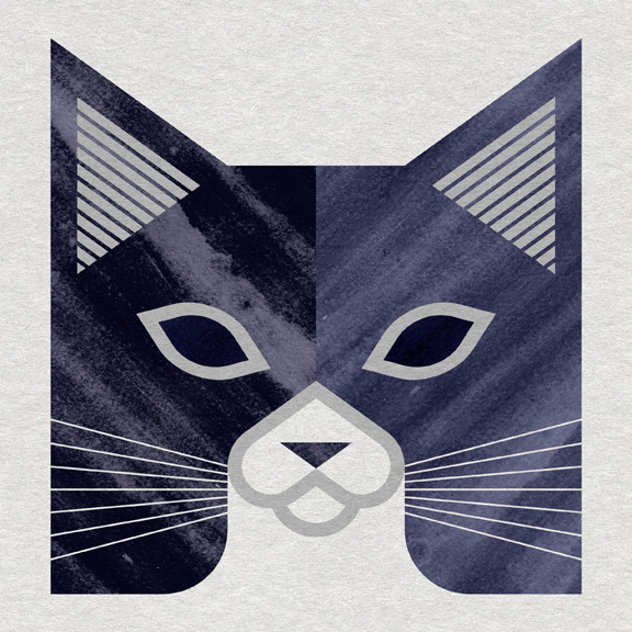 scott partridge - tuxedo cat - illustration