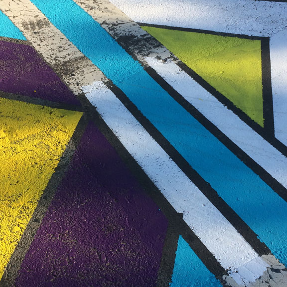 scott partridge - crosswalk mural - camden road, charlotte north carolina