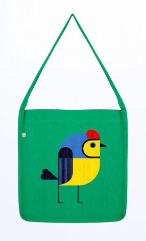 Scott Partridge - greenshirts - bird handbag