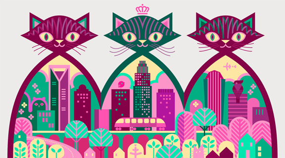 scott partridge - mural design - the daily mews