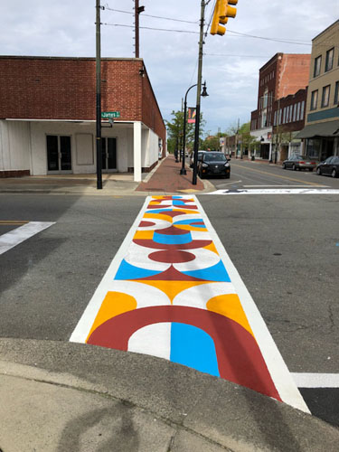 scott partridge - goldsboro north carolina - crosswalk mural
