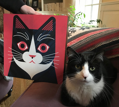 scott partridge - cat portrait - painting