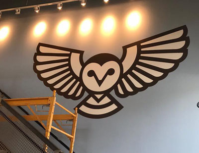 queen city grounds - coffeeshop - mural - scott partridge