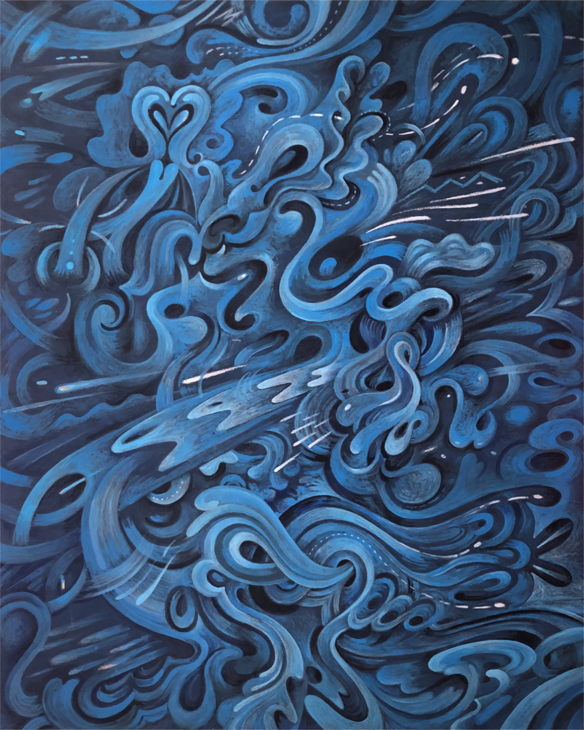 Scott Partridge - sea bed 2022 - acrylic painting