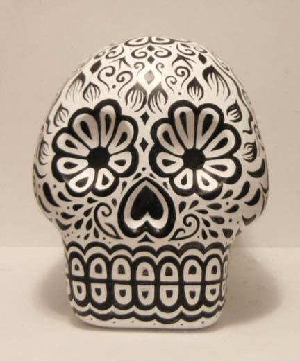 queen city gallery - scott partridge - day of the dead skull